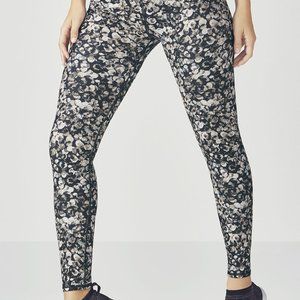 Mid-rise printed powerhold legging Pebble Print